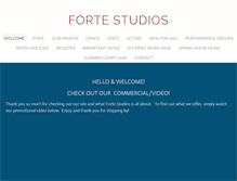 Tablet Screenshot of fortestudios.biz